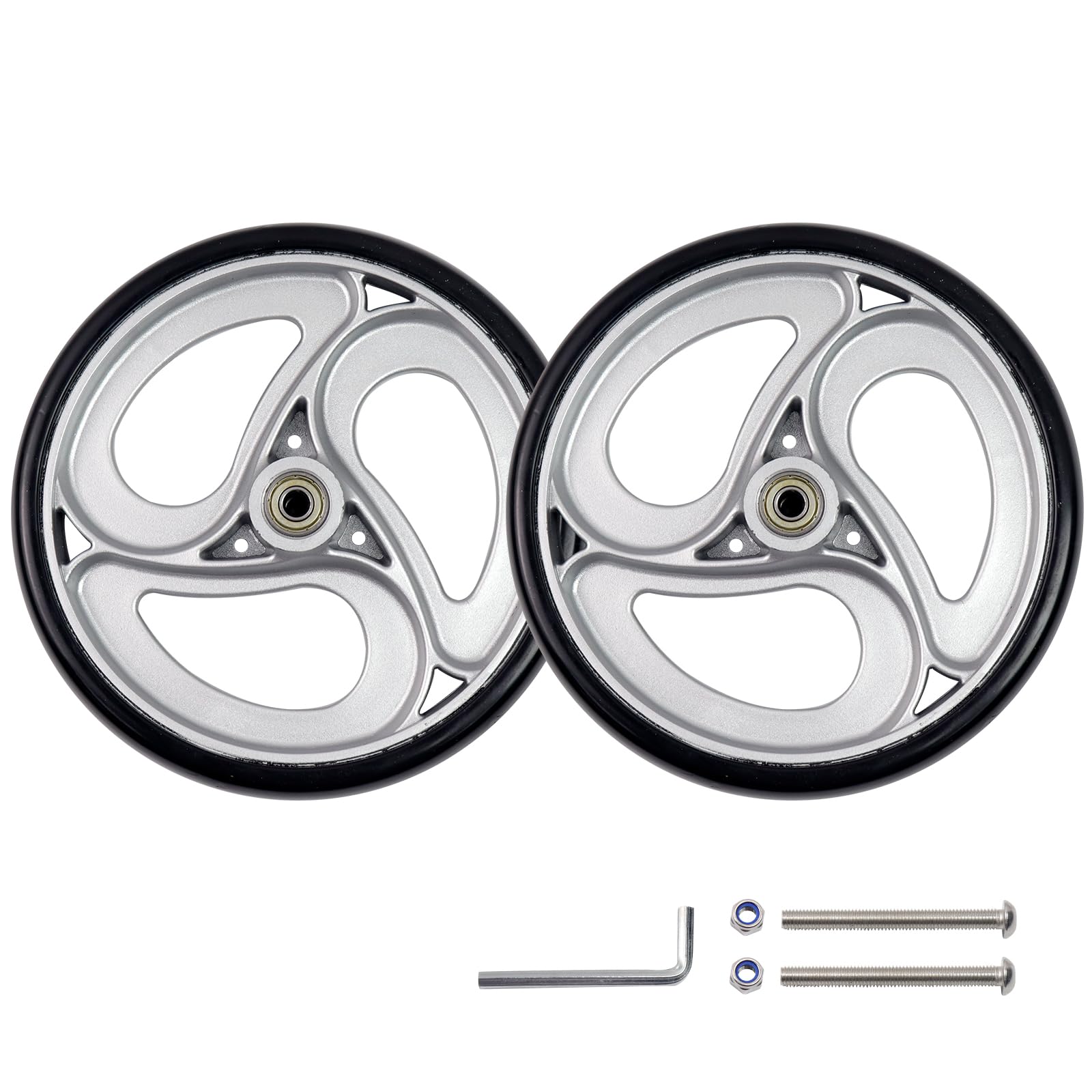 Replace Wheelchair Wheels - 8 Inch Solid Wheels -7