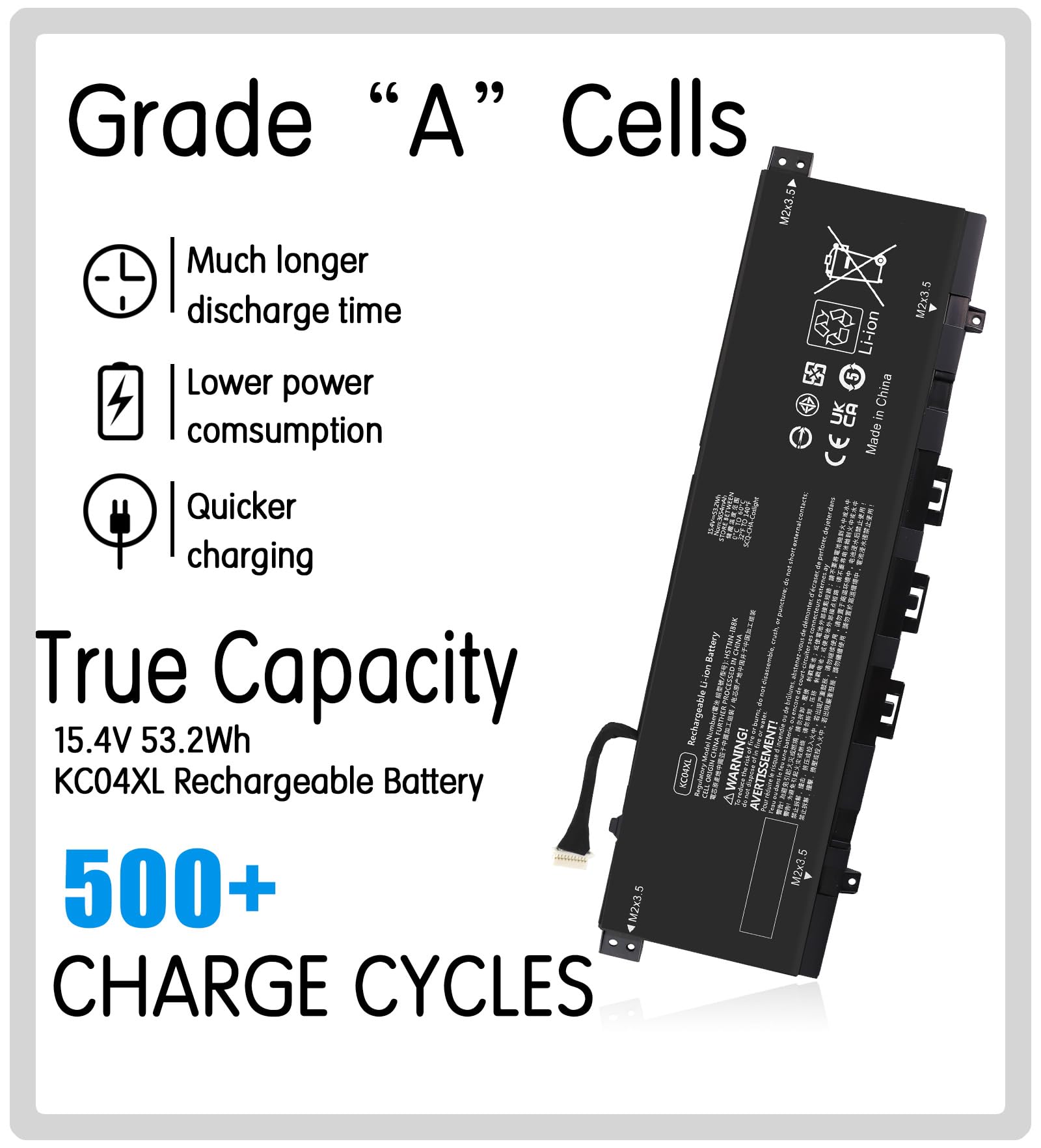 Amazon.com: KC04XL L08496-855 Laptop Battery for HP Envy