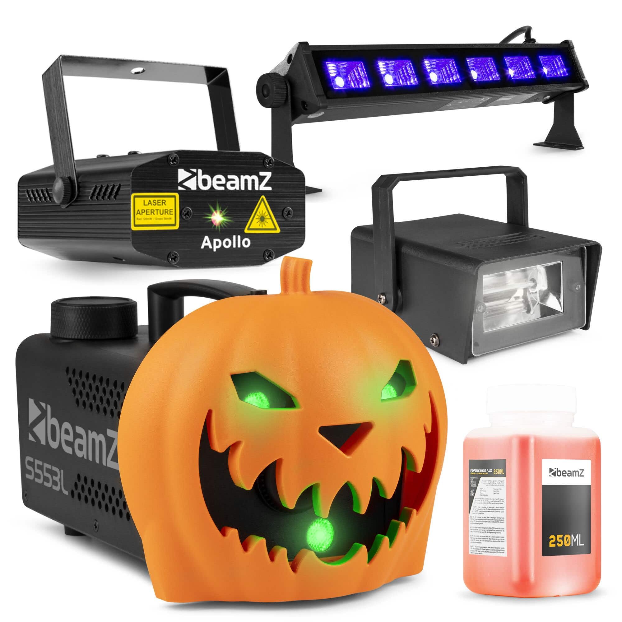 BeamZ S553L - Máquina de humo 550W para fiestas en casa con efecto LED