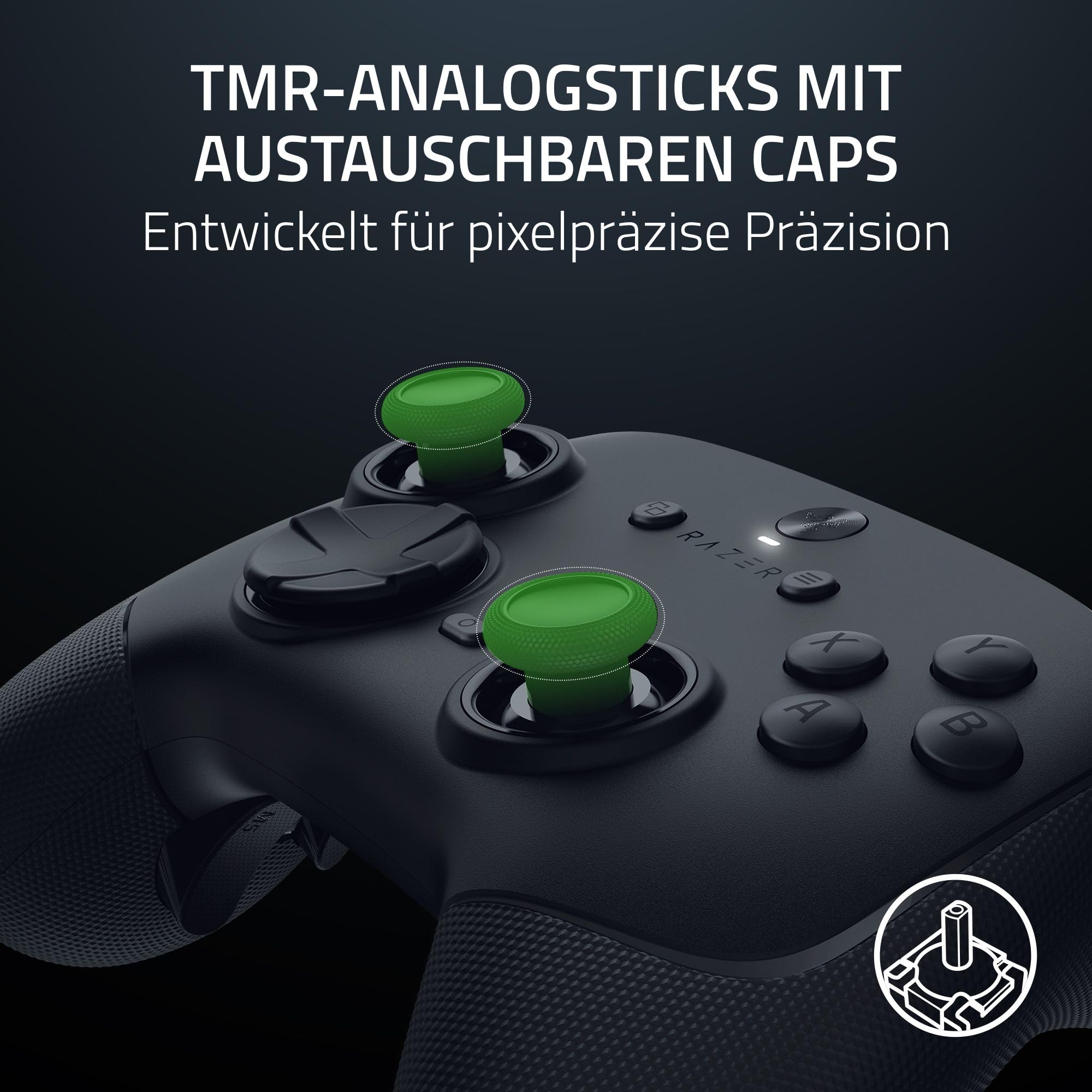 Razer Wolverine V3 Pro 8K PC Kabelloser E-Sport-Controller Schwarz 8K Hz HyperPolling TMR-Analogsticks