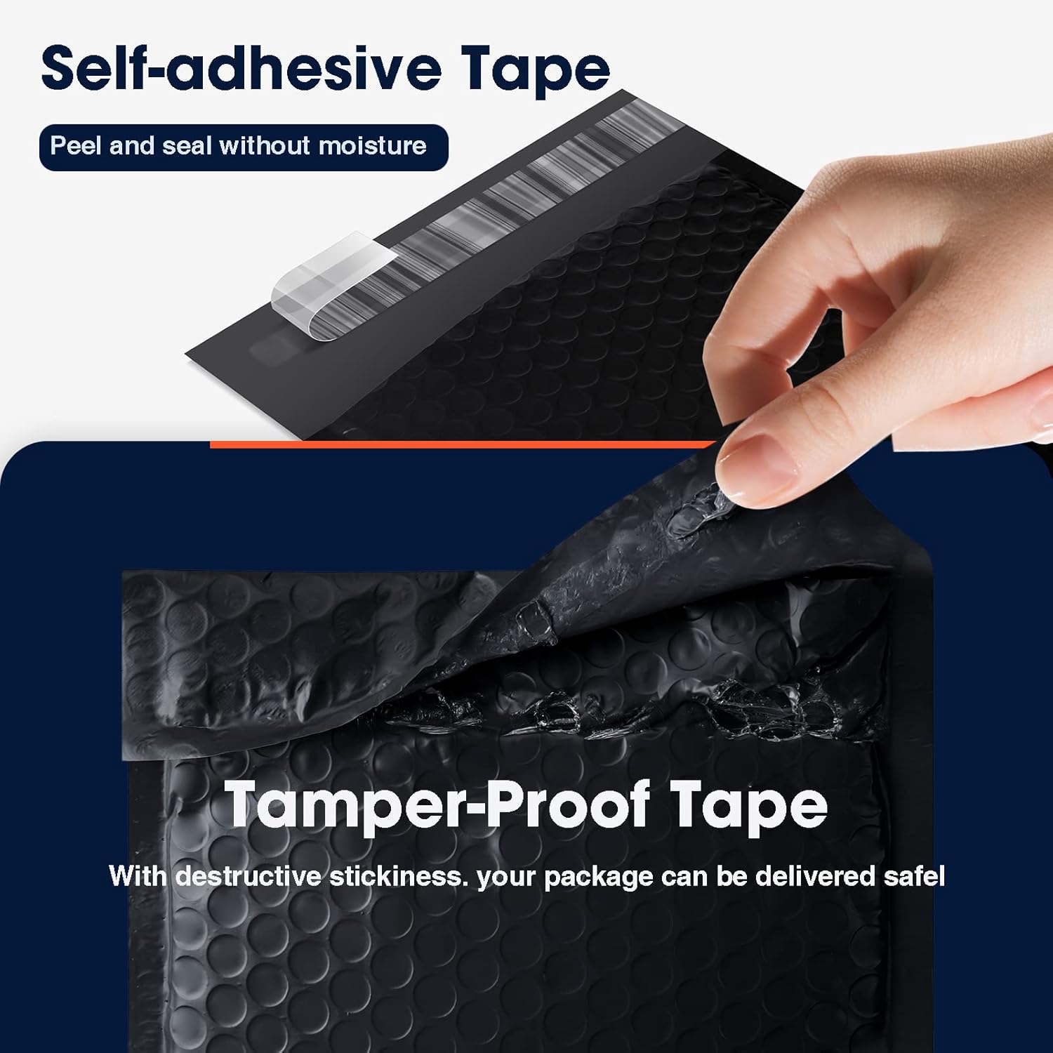 K&MJ 4x8 Bubble Mailer,100 Pc,Black Bubble Mailers for Small Business,Padded Envelopes,Tear-Proof Self-Seal Thickened Bubbles Shipping Bags,for Packaging Jewelry,Makeup,Electric Product or Parts ect