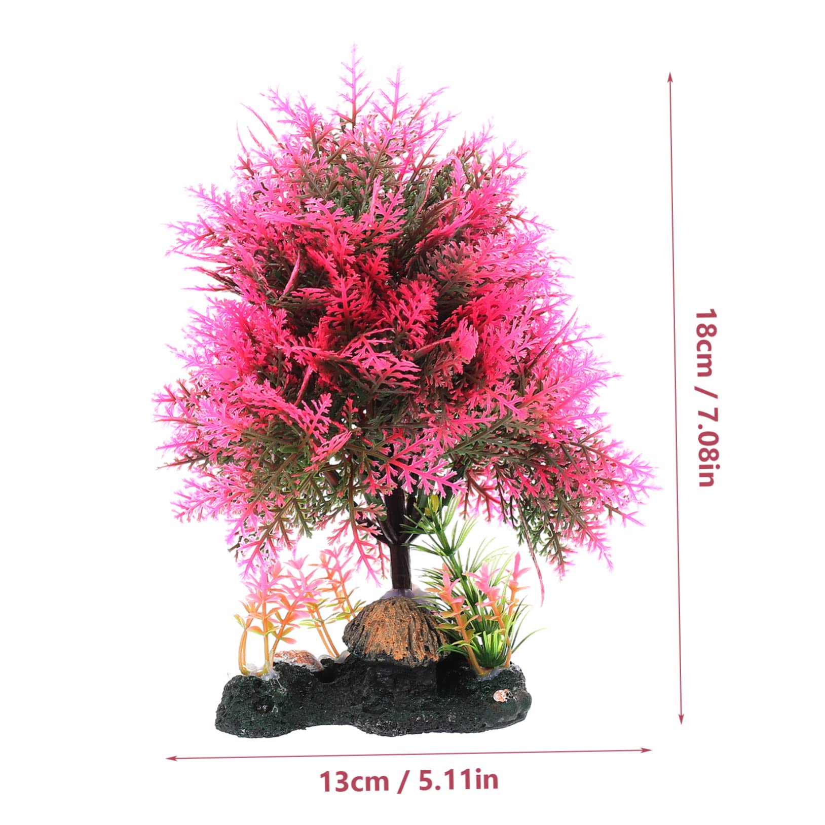 FRCOLOR 3 Pièces Ornements D'aménagement Paysager D'aquarium Accessoires D'aquarium Modèle De Plante Aquatique Arbre Aquatique Aquarium Plantes Aquatiques Plastique Gazon Artificiel