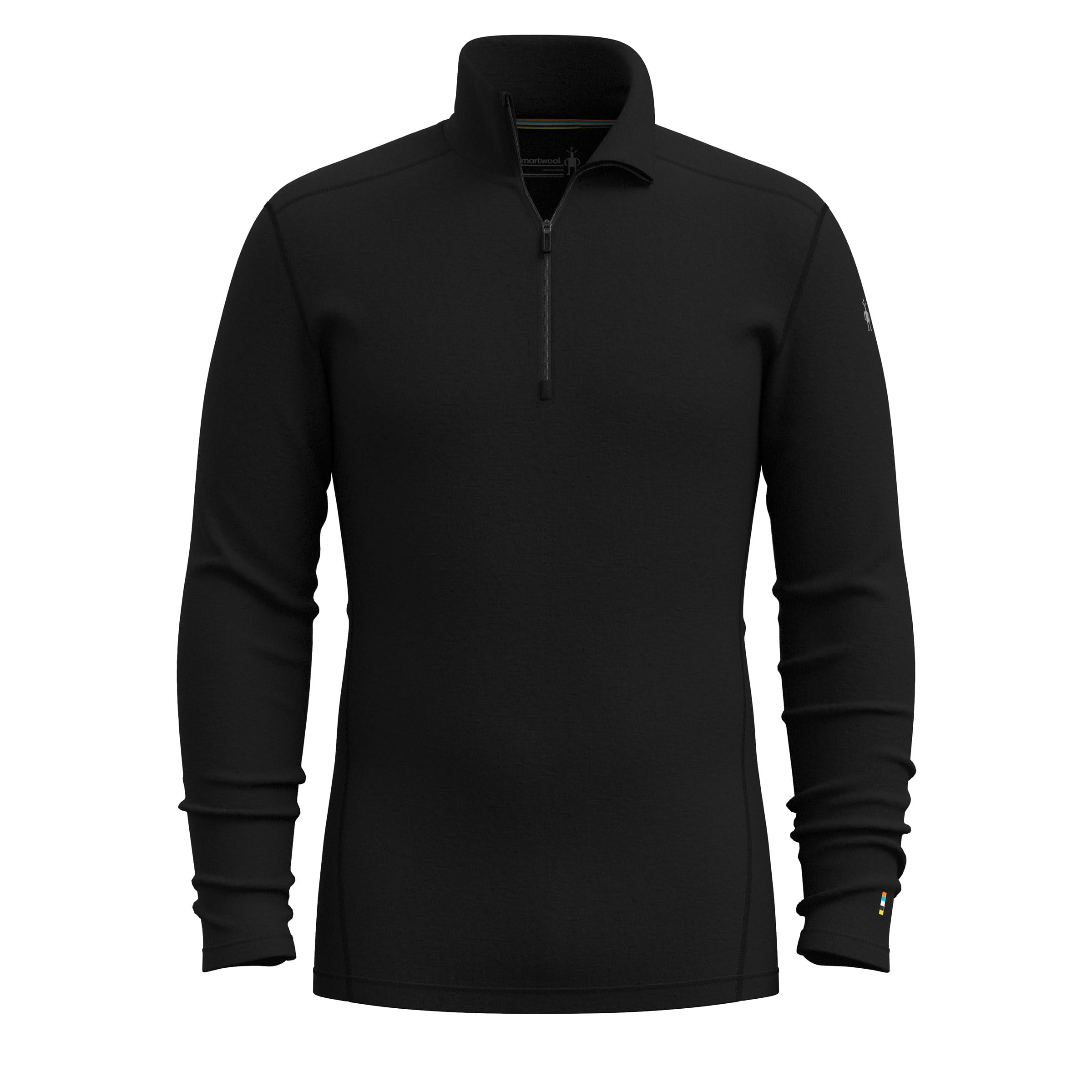 Smartwool Merino Base Layer Thermal 1/4 Zip – Black XL