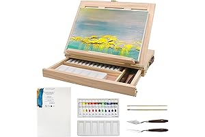 LUCYCAZ High-Quality Tabletop Easel for Kids Ages 8-12: An Ideal Art Companion...
