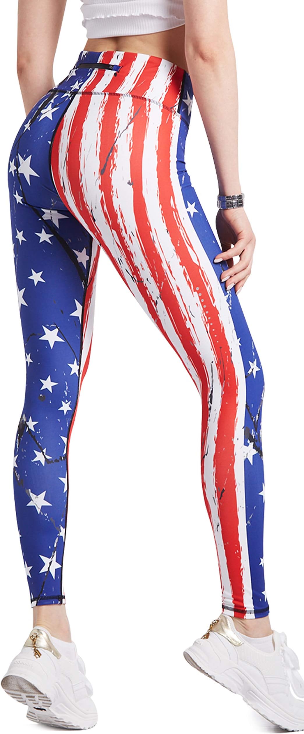 COOLOMGWomen Yoga Leggings Running Tights Low Rise Leggings Workout Gym with Hidden Pockets