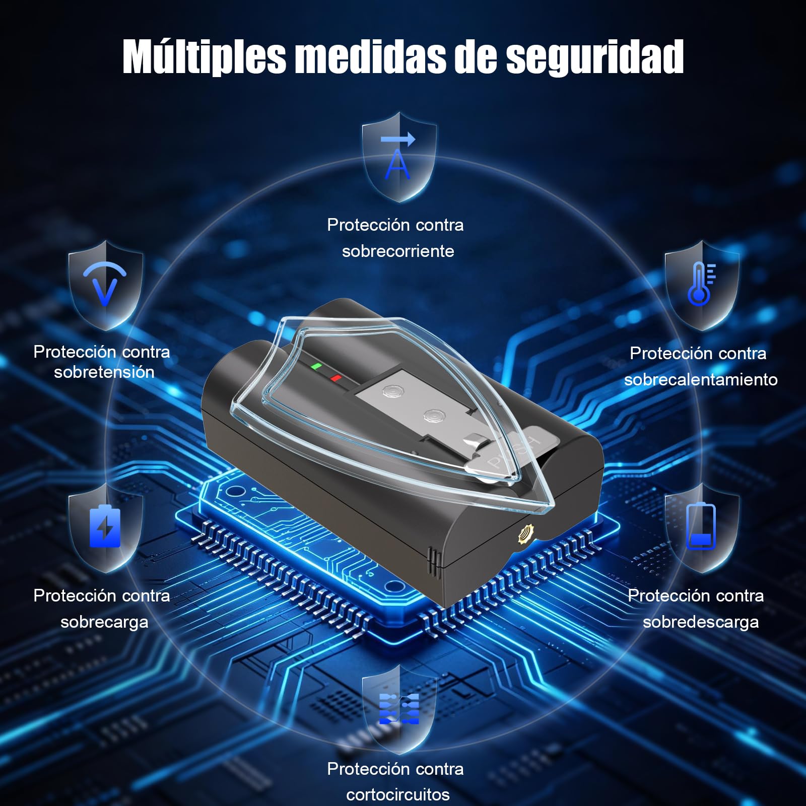 JYJZPB 4 Baterías de Repuesto para Ring Doorbell, Baterías Recargables para Cámara de 7200mAh 3,65V con Base de Carga Compatibles para Ring Video Doorbell 2/3/3 Plus/4, Spotlight CAM, Stick Up CAM