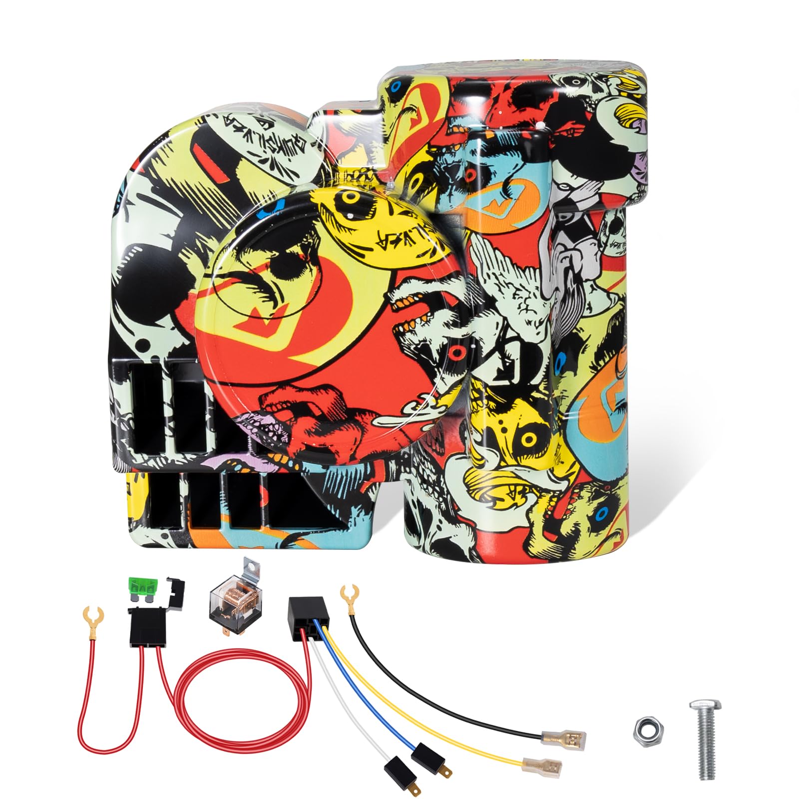 Automotive Air Horn Kit for Motorbike, SUV, Trucks, Pickup, Motorcycle,150dB Super Loud Horns 12v Compatible With Moto