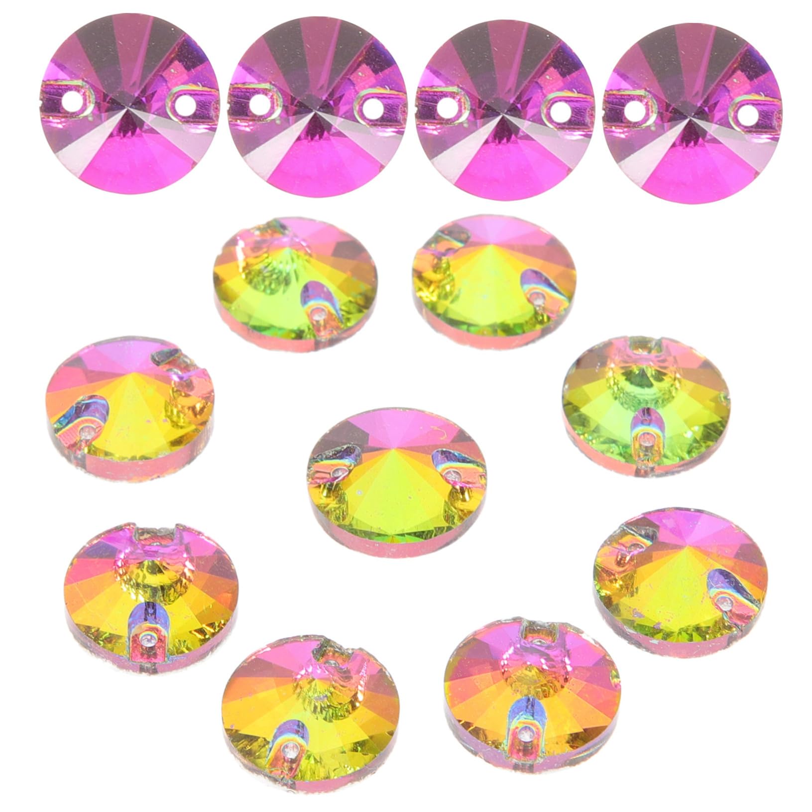 Operitacx 5 set Trapano Per Cucire A Mano In Cristallo Strass Per Da Cucire Gemme Per Decorazioni Abbellimenti Perline Strass Per 48 pezzi * 5