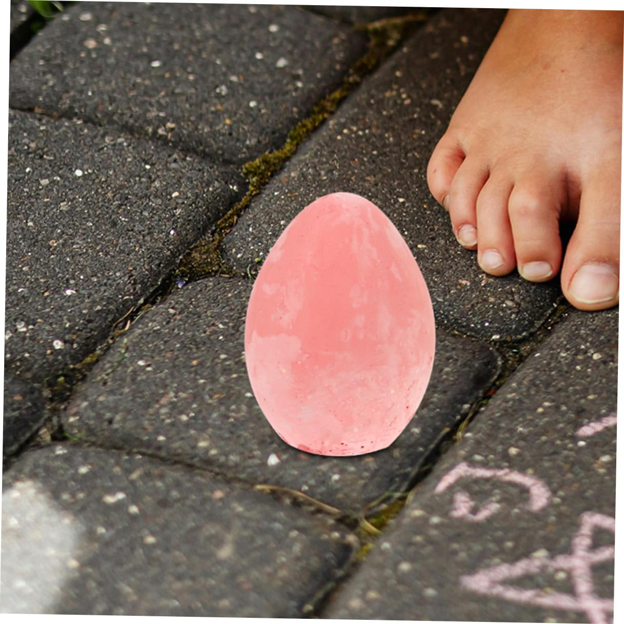 36 Stck. Teiliges Eierförmiges Kreideset Abwaschbare Kinderzeichnungskreide Ungiftige Straßenkunst Kreide für Innen und Außenbereich Kreatives Malspielzeug für Erwachsene