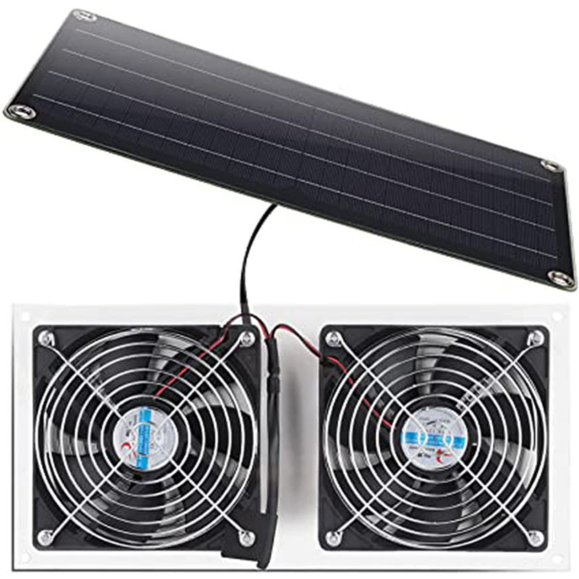 Ventilador de escape de paneles solares unidad portátil de refrigeración exterior para gallineros