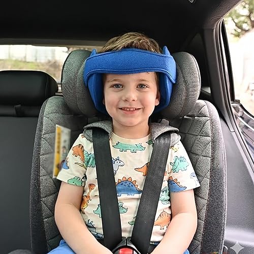 Miniatura 5 de LETTON Banda ajustable para reposacabezas de asiento de coche para niños pequeños, cubierta de correas para asiento de coche, alivio de cuello para