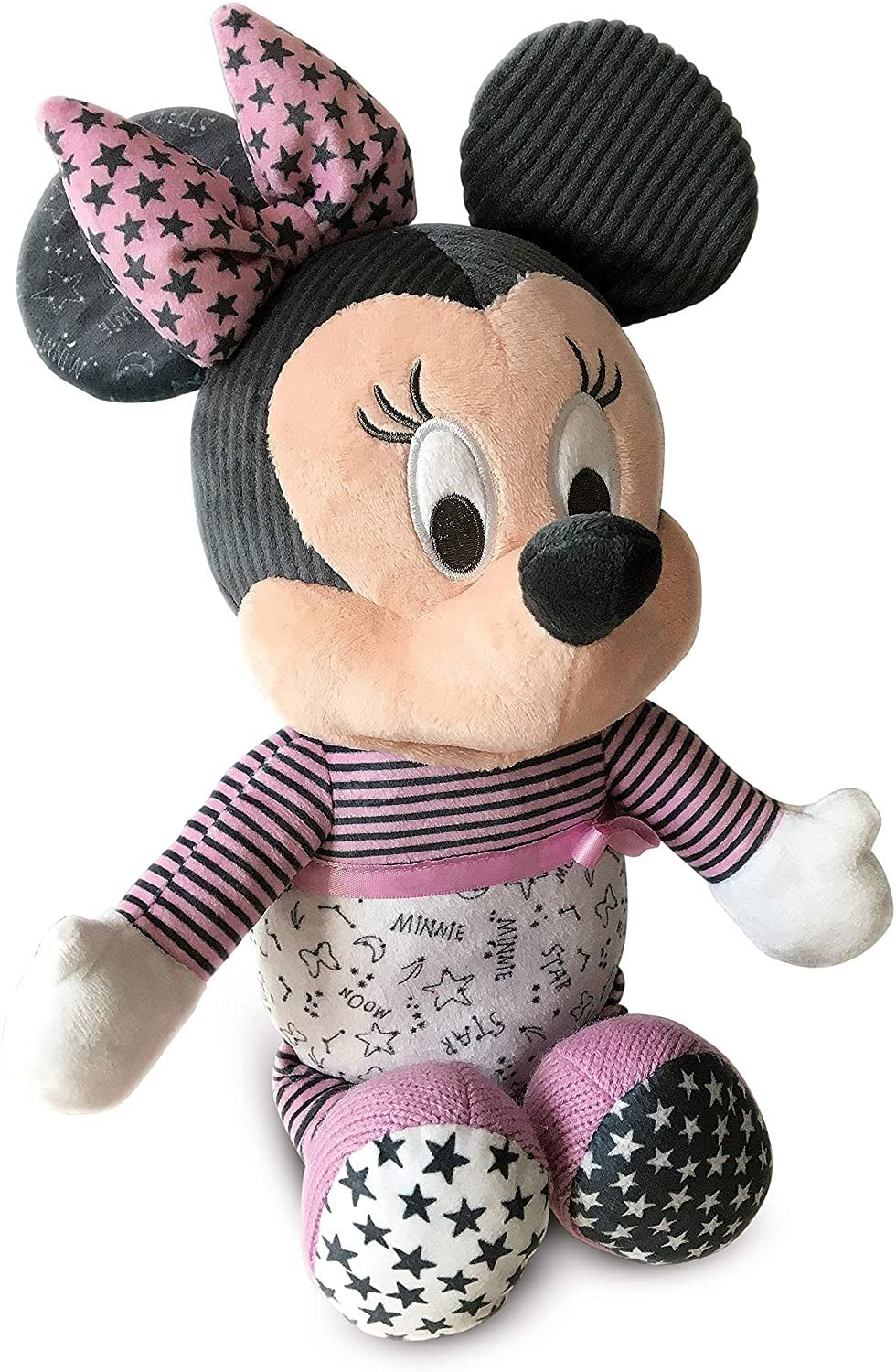 Clementoni - Baby Minnie Duerme contigo - Peluche bebé Interactivo para Dormir a Partir de 6 Meses (17395)