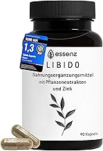 ESSENZ Libido - Capsules with Maca Root, Ashwagandha & Fenugreek - Dietary Supplement with Plant Extracts & Zinc - Vegan