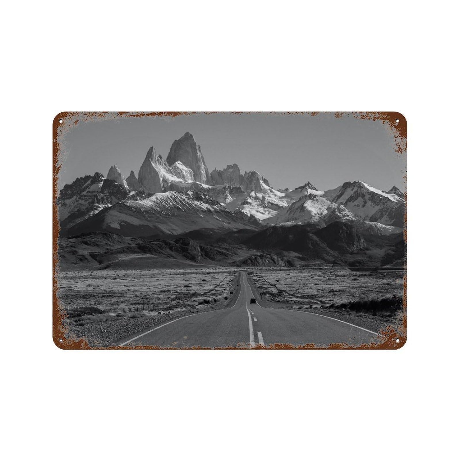 xiaoxiaoshen Black And White Argentina Photo Decor Wall Decor Art Metal Tin Poster Modern Home Decor Art Home Bar Shop Decorations Vintage Sign 20x30cm