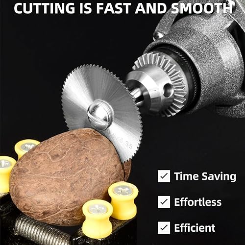 Miniatura 6 de 6 hojas de sierra de taladro rotativo con varilla de extensión de vástago de 1/8 pulgadas, hojas de sierra de taladro para herramienta giratoria