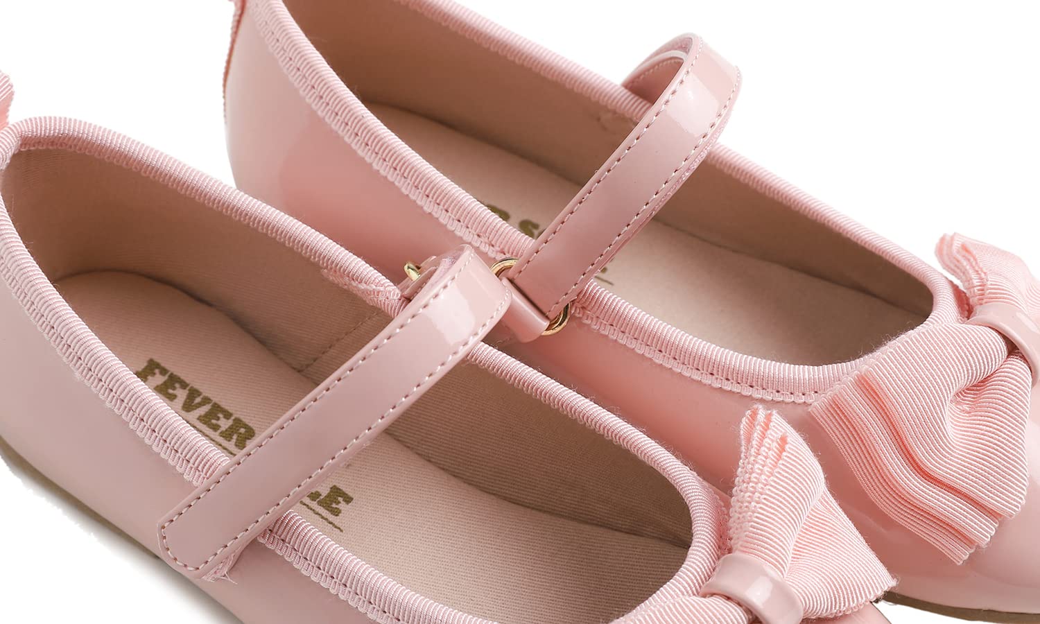 Feversole Cute Bow Bailarinas Niña de Vestir - Zapatos Cómodos para Ceremonias - Ballet Flats