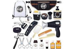 Kids Barber Shop Playset: 23-Piece Pretend Salon Toys for Budding Stylists (Ages 3-5)