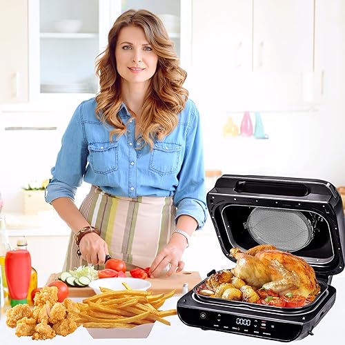 Miniatura 7 de Protector contra salpicaduras para Ninja IG651 Foodi - Pantalla de salpicaduras de acero inoxidable para Ninja IG601 Foodi, accesorios de pantalla