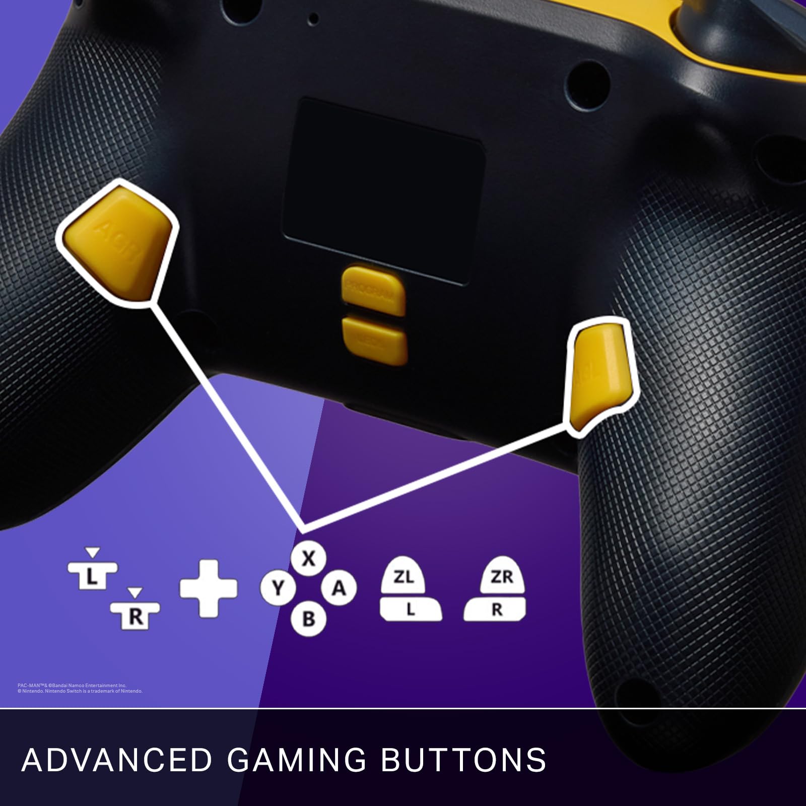 PowerA Enhanced Wireless Controller for Nintendo Switch with Lumectra - PAC-MAN NEON ARCADE