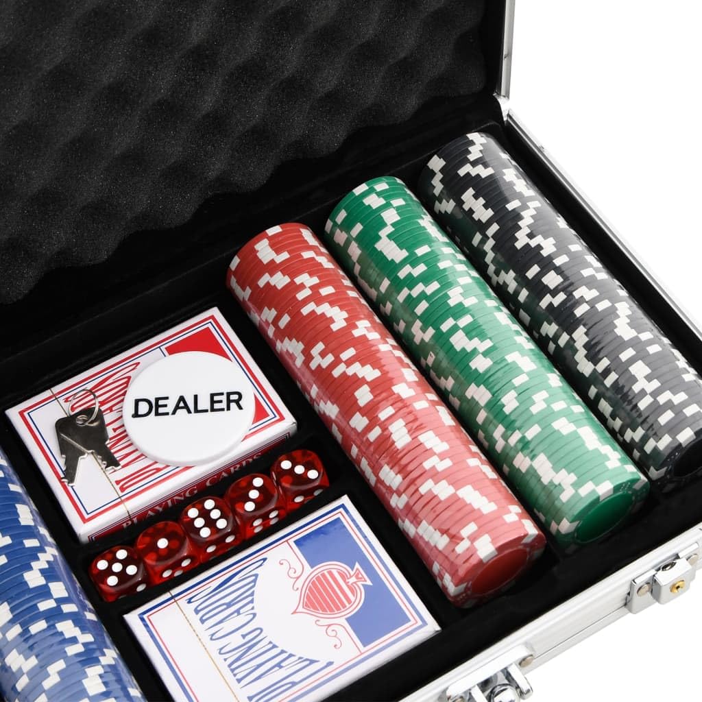 Gry, żetony i zestawy pokerowe Zestaw żetonów do pokera 300 szt. 11,5 g