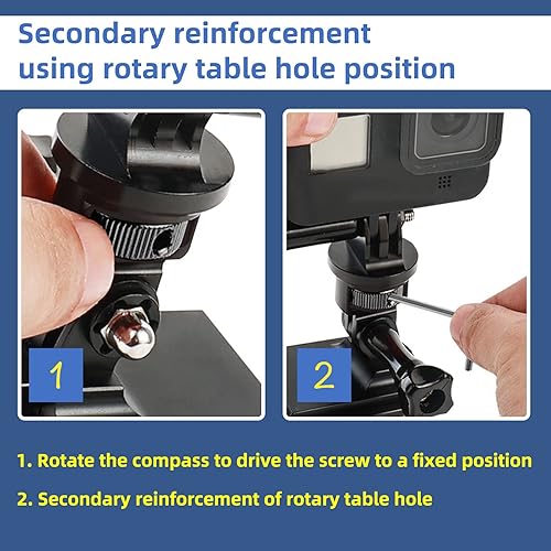 Miniatura 2 de Soporte de trípode de cámara para adaptador GoPro, ajuste de 360 Adaptador de conversión de tornillo 14-20 para GoPro Hero12, Insta360 ACE Pro ONE