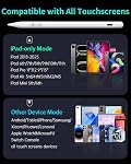 MEKO Dual System Stylus Pencil for Apple iPad & iPhone &Android, 2X Fast Charge Universal Stylus Pen for Touch Screen, Precision Stylus for Smartphone Tablets-White