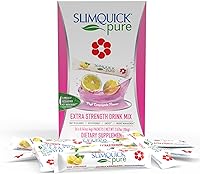 Vista 1 de SlimQuick Pure 3X, sobres de mezcla de bebida de fuerza extra, para el metabolismo y el control de peso para mujeres, ayuda en la descomposición