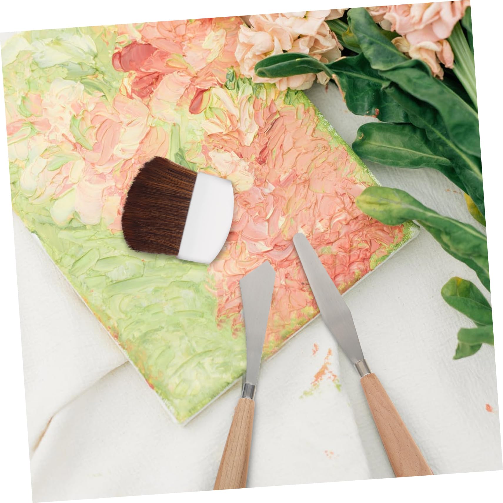 DOITOOL 5 Ensembles Ensemble De Pinceaux Peinture Art Petit Brosse De Détail en Nylon Brosse Aquarelle Détails Pinceau Aquarelle De Voyage Pinceau pour Dessiner Blanche Fibre 10 Pièces * 5