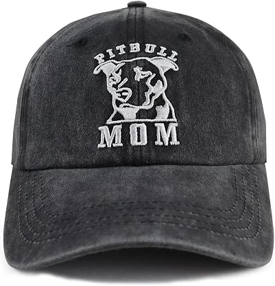 Proud Pitbull Mom hipster jeans unissex ajustável boné de beisebol hip-hop para mulheres por Artista não identificado — capa do álbum