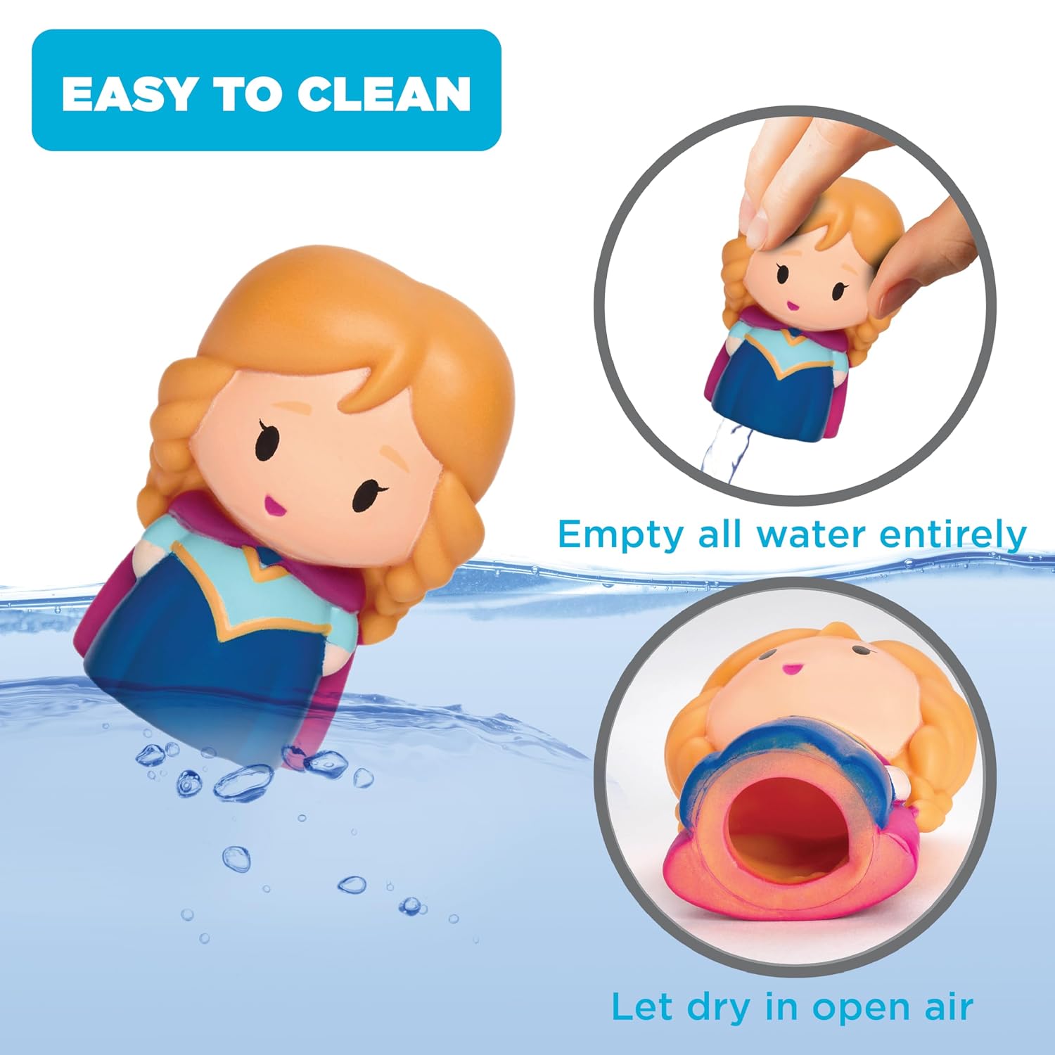 Disney Frozen Bath Finger Puppets, 10 Pc – Party Favors, Educational Play, Bath & Pool Toys, Story Time, Beach Fun, Stocking Stuffer