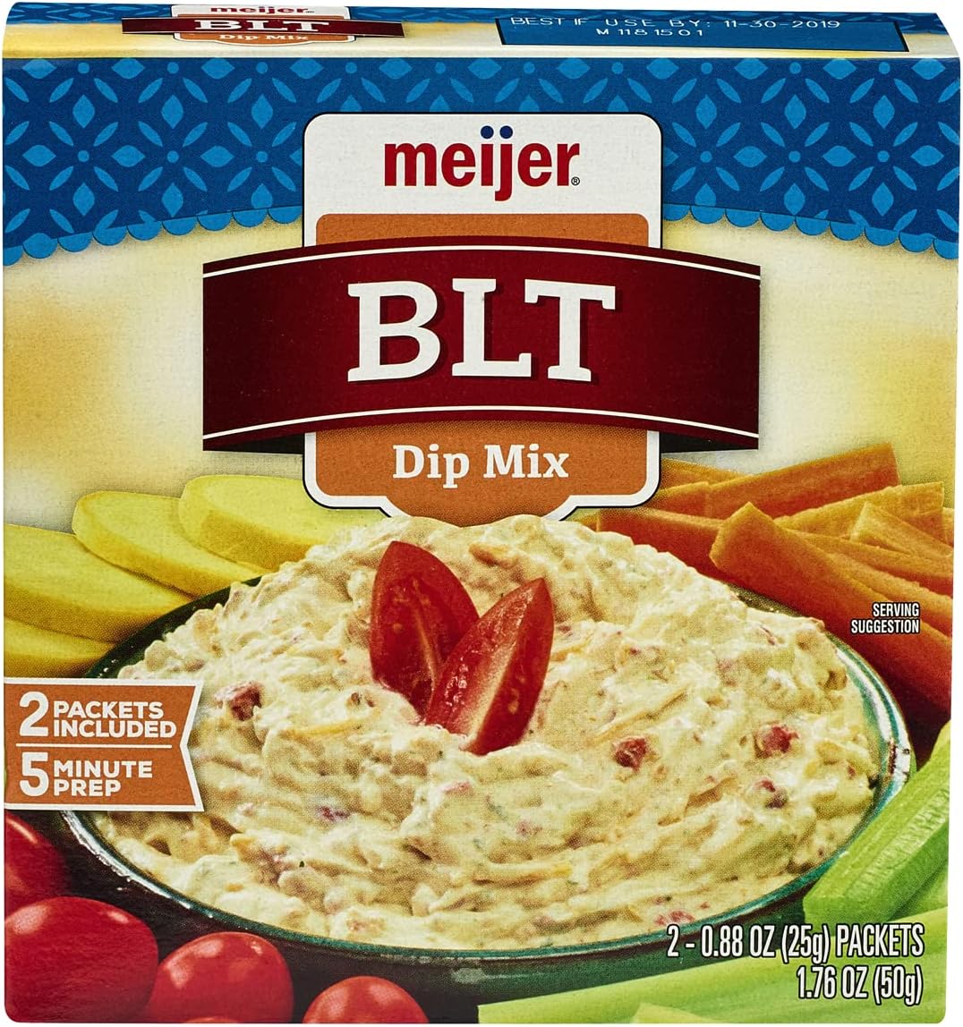 Meijer BLT Dip Mix 2 Packets Included 5 Minute Prep