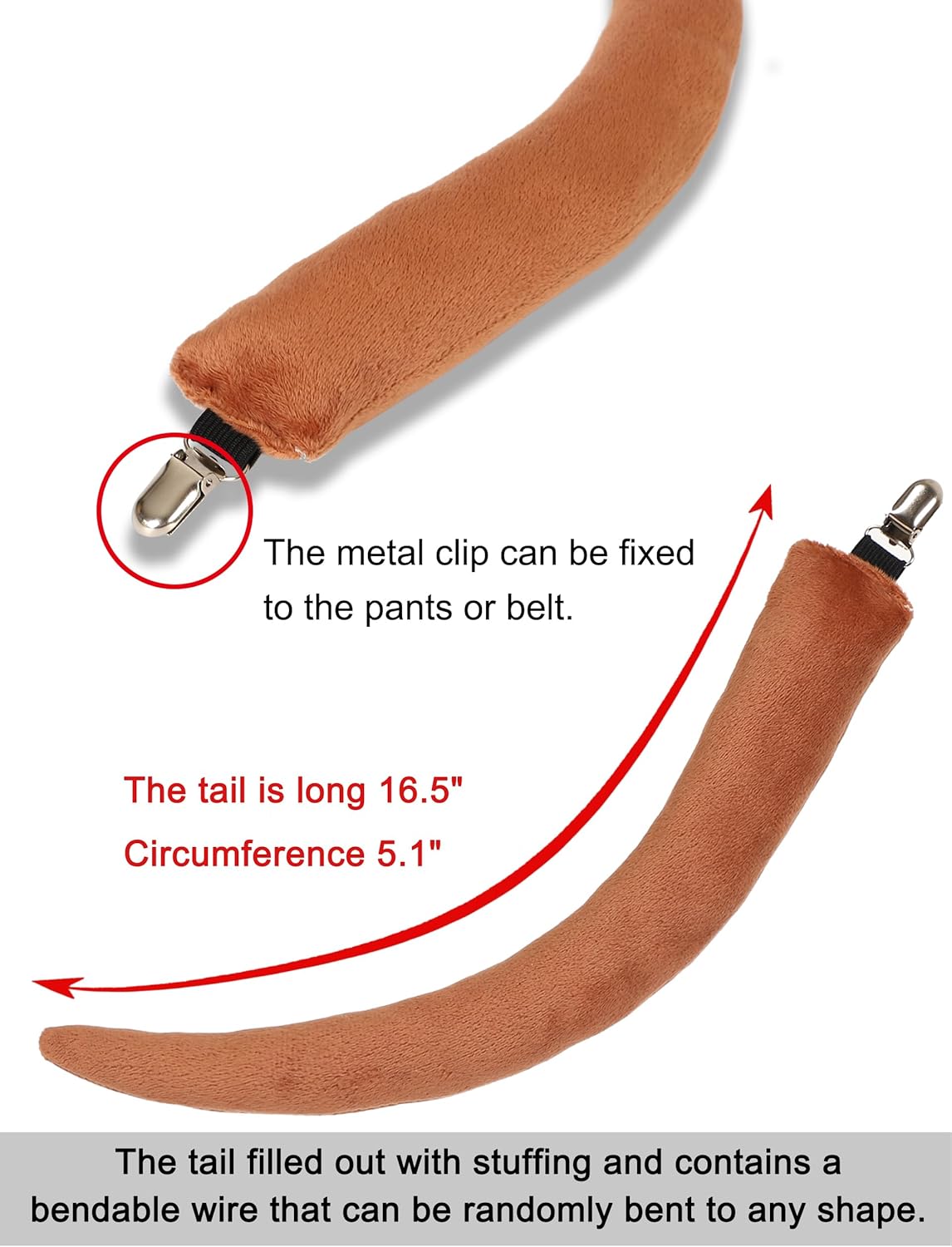 LA CARRIE Dog Ears and Tail Set for Women Halloween Costume Party Cosplay Animal accessories - Image 3