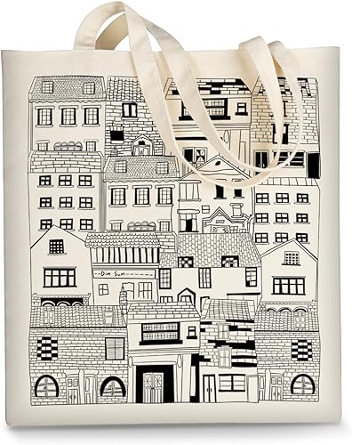 Bolsa de lona estética para mujer, lindas bolsas de algodón reutilizables de tela para compras, escuela, playa, regalos de moda