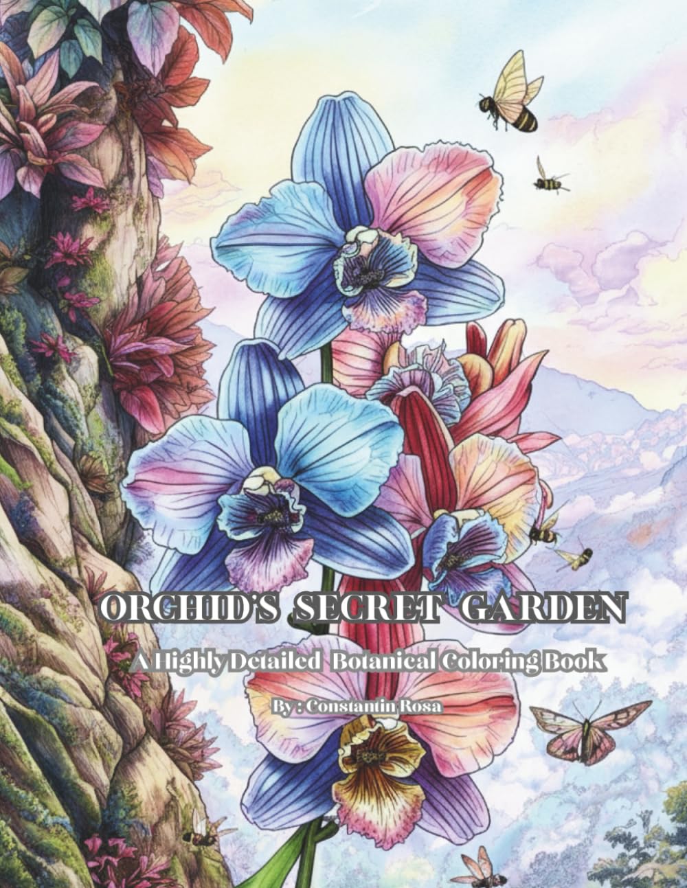 ORCHID'S SECRET GARDEN: A Highly Detailed Botanical Coloring Book (WILD ORCHIDS COLORING COLLECTION)