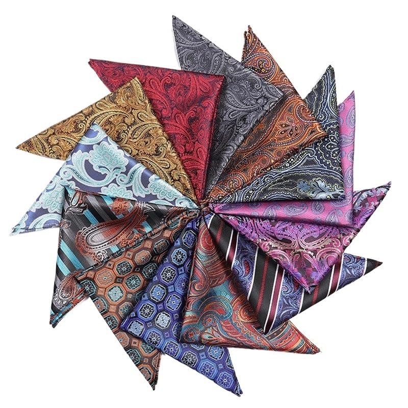 Mouchoir de poitrine pour costume formel et écharpe carrée chic