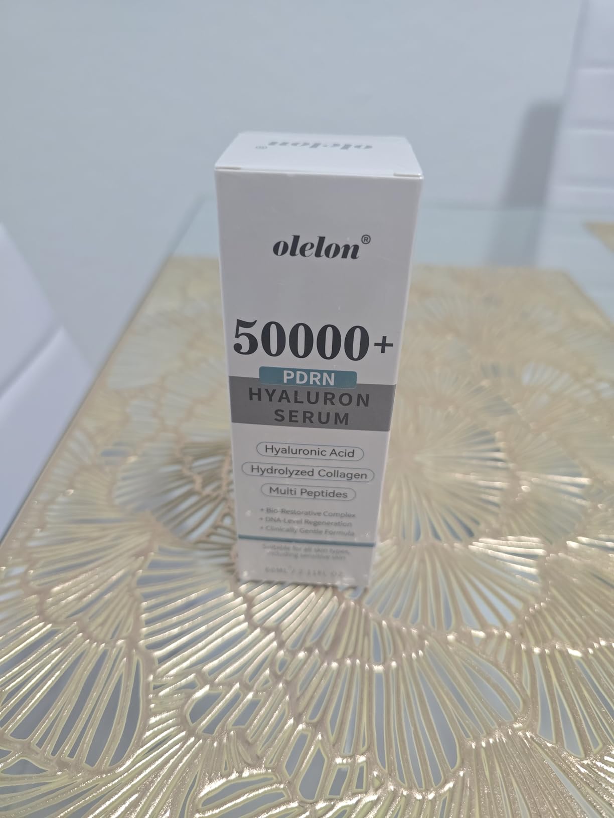 OLELON Salmon DNA PDRN Anti-Aging Serum – 50,000ppm PDRN & Hyaluronic Acid for Hydration & Radiance, Collagen & Peptides for Firm, Smooth the Skin | Korean Skincare 60ml / 2.11 fl.oz