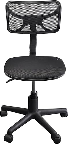 Urban Shop - Silla de escritorio giratoria de malla, color negro