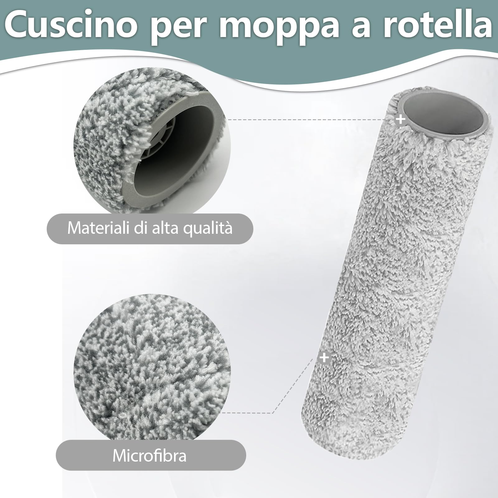 24 pezzi di Accessori per Ecovacs Deebot T80 Omni/T80/X8 Pro Omni/ X8 Omni, 2 Spazzole Principali,2 Rulli di Pulizia Mopp,6 Filtri,6 Sacchi di Polvere,6 Spazzole Laterali,2 Strumenti di Pulizia