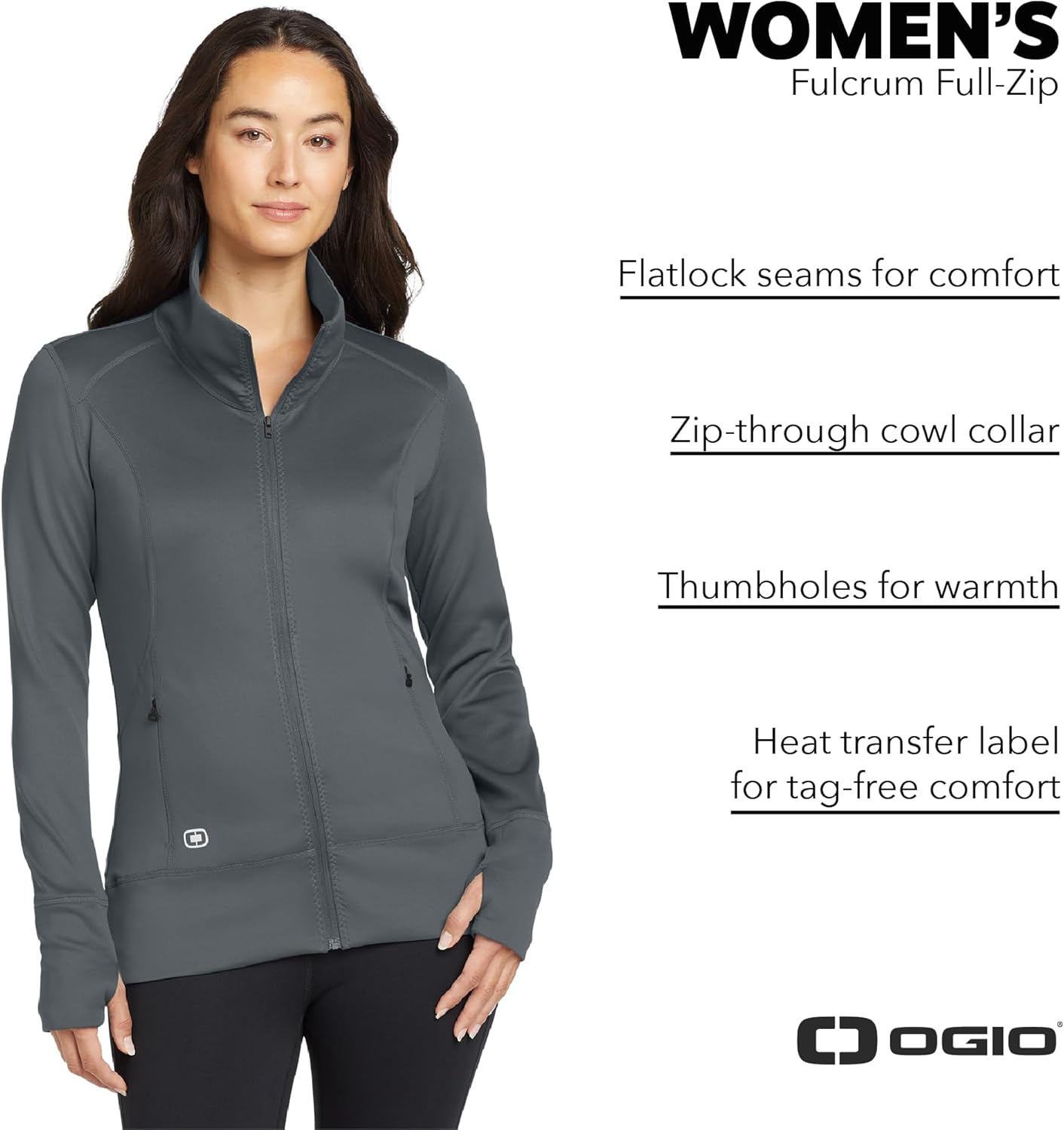 OGIO Women's Fulcrum Full Zip | Casual Zip Up Spring Jacket for Running, Travel & Golf - Image 4