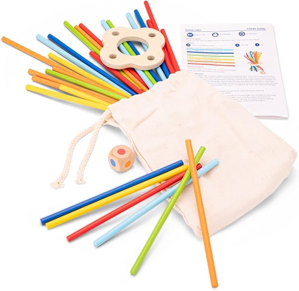 New Classic Toys 10806 Pick Up Sticks Game, Multicolour - 3