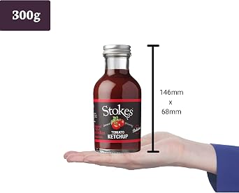 Stokes Real Tomato Ketchup - 6 x 300g | Features condiment with a distinct flavour profile for cooking, dipping or table serving.