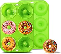 Vista 13 de Molde de silicona para donas de 12 agujeros, moldes de silicona tamaño bocado para hornear, mini molde de dona resistente al calor, mini molde