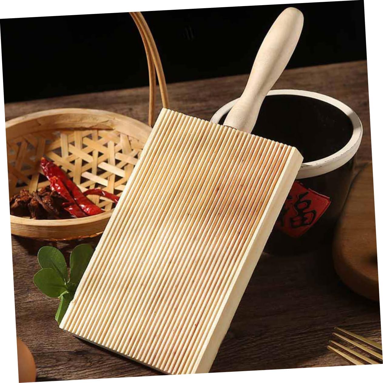Wood Gnocchi Board Handmade Pasta Maker for Home Kitchen Xmas image 4