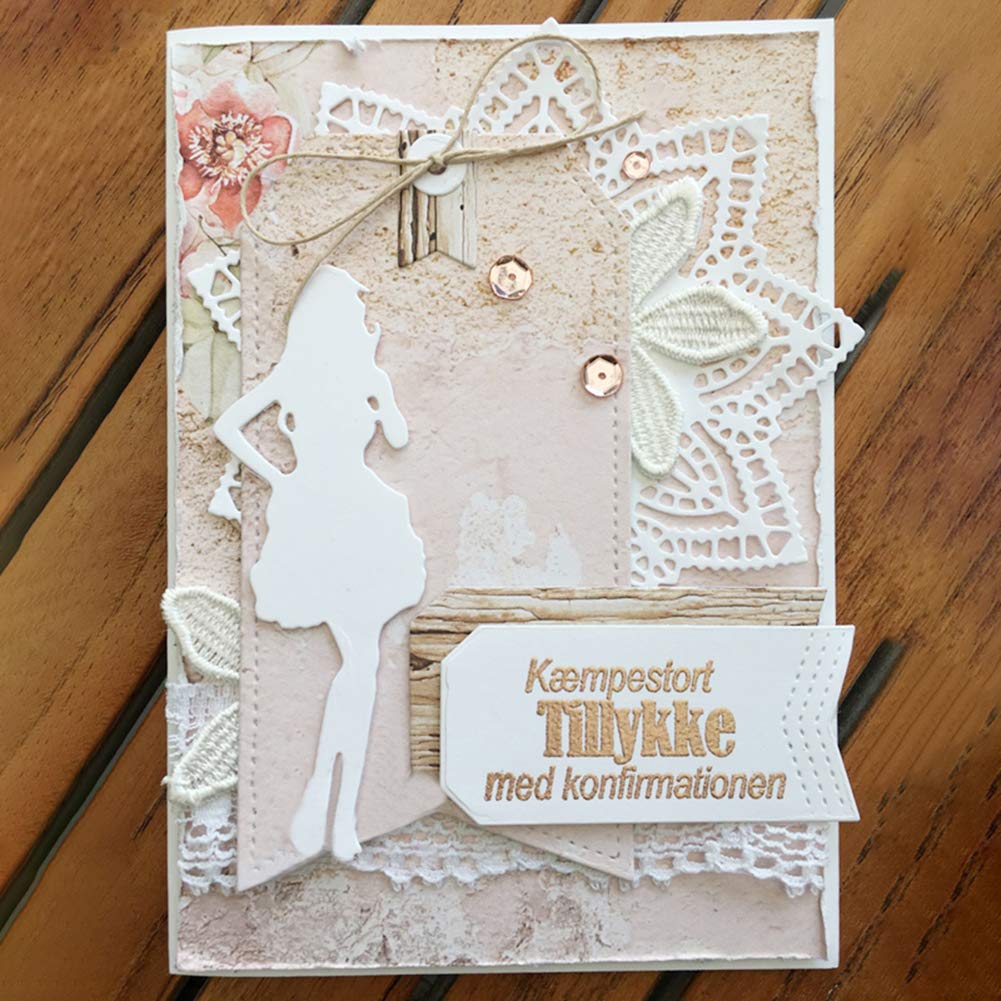 Fiori fustelle in metallo Stencil per fai da te Scrapbooking carta