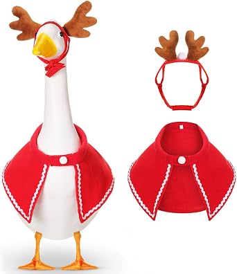 Porch Goose Outfits Christmas Goose Outfits for Yard Lawn Outdoor Garden Patio Statue Christmas Holiday Decor