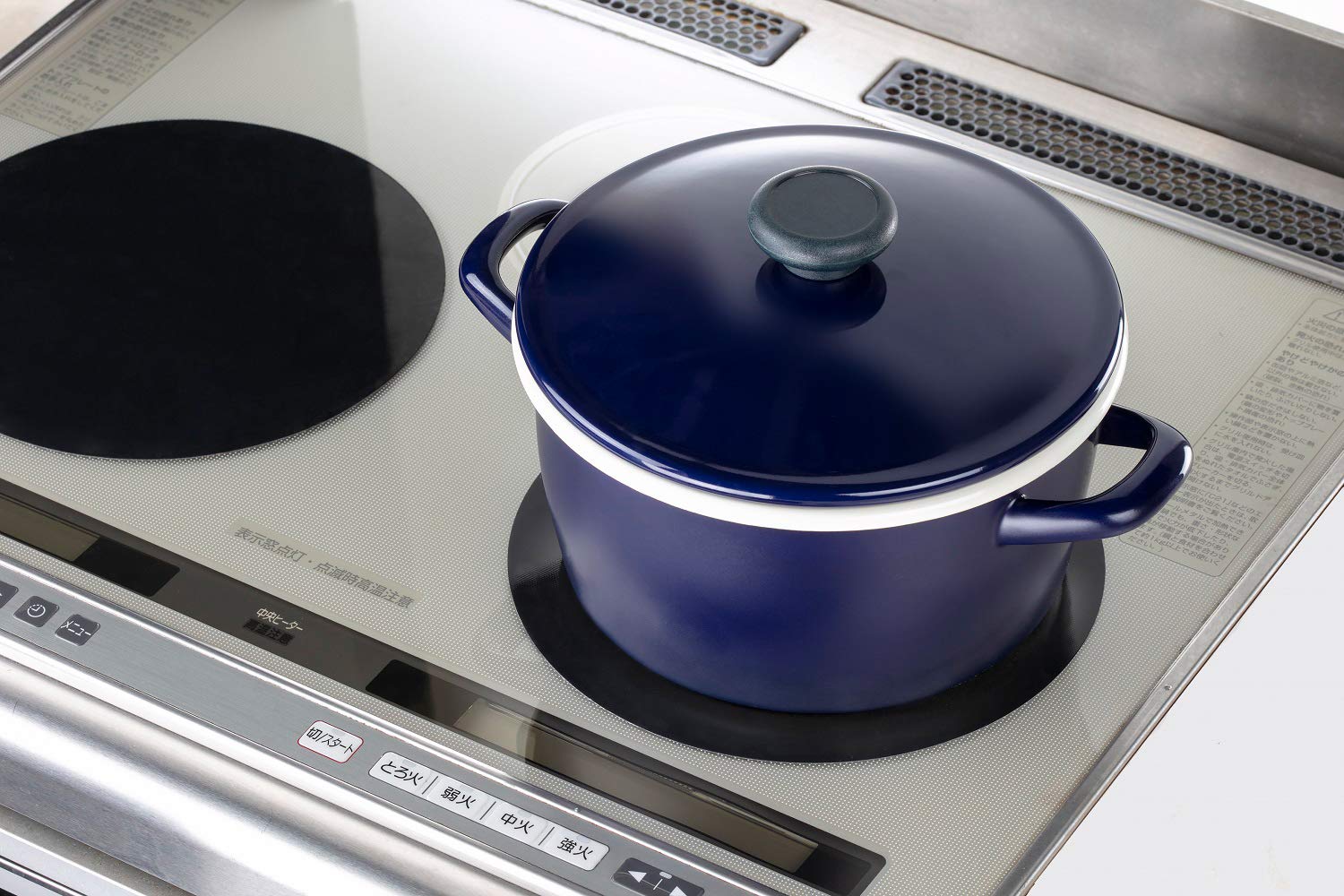 Amazon.co.jp: 高木金属 IH マット ブラック 22cm 2枚セット : 大型家電