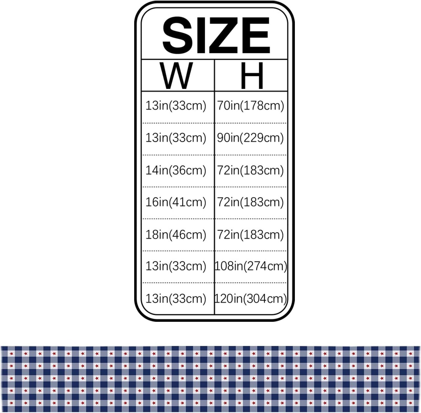 Independence Day 4th of July Decorative Table Runner 18x72inch, Linen Textured Table Runner for Kitchen Dining Wedding Party and Home Decor, Patriotic American Red Star Lattice