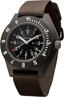 Watch Sapphire Navigator Swiss Made Military Issue Pilot’s Watch w/Date, Tritium, Sapphire Crystal, Steel Crown, Battery Hatch, ETA F06 Movement (41mm)