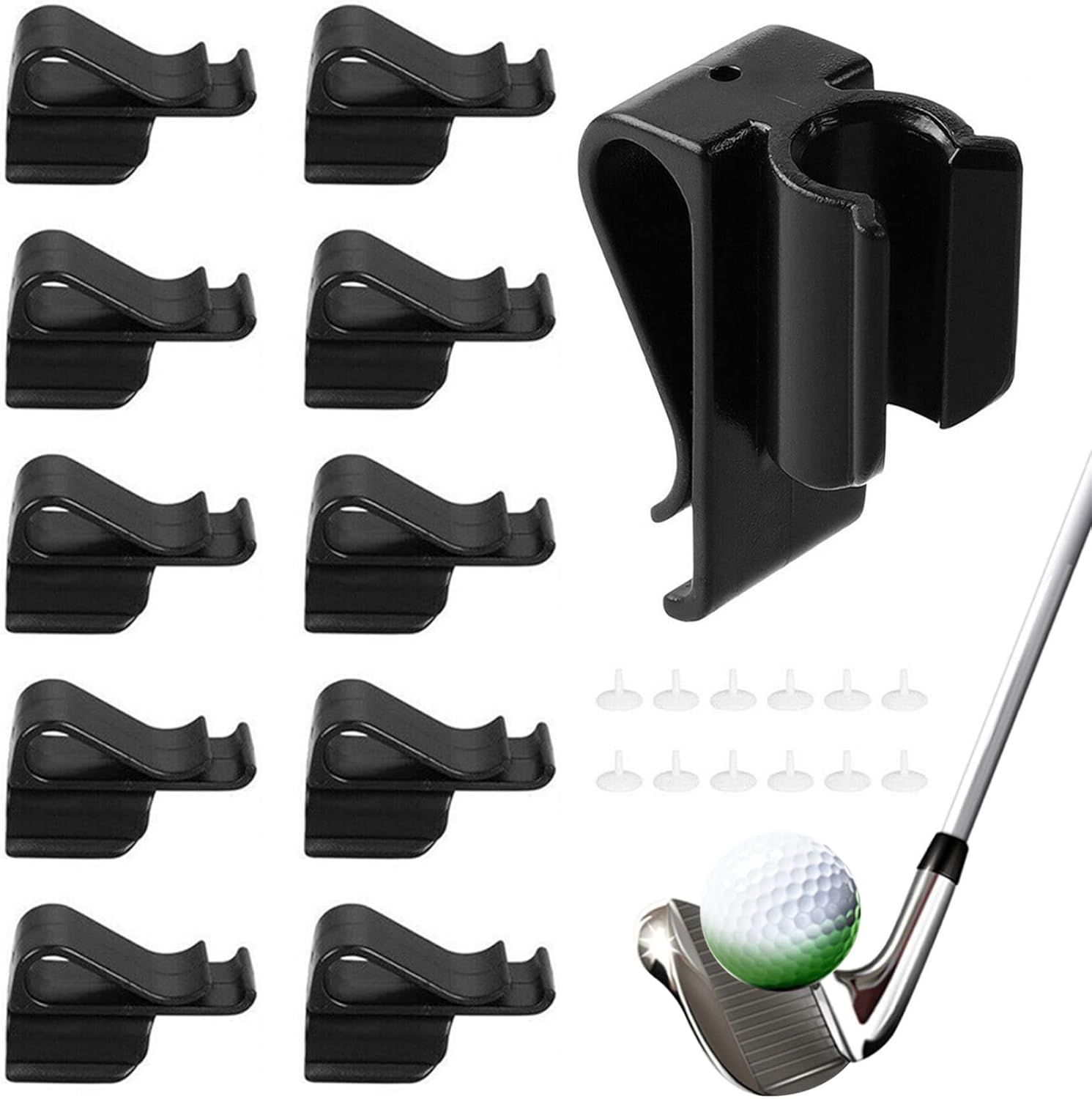 Golf Putter Clip, Club Bag Club Bag Clips On Putter Clamp Holder Putter