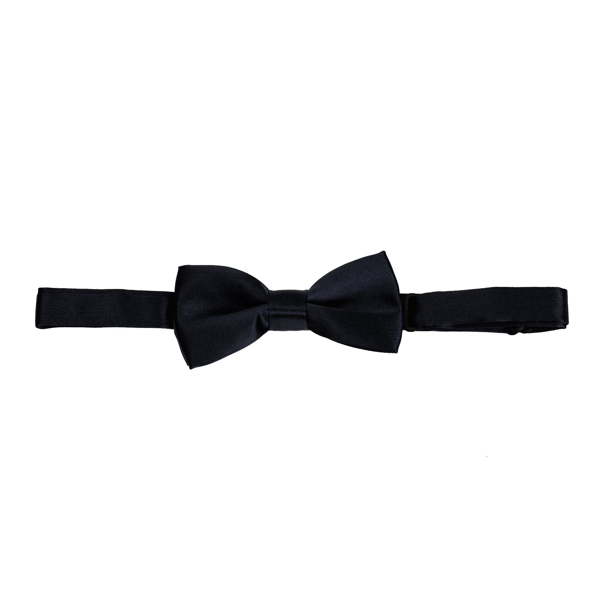 Robelli Kids/Boys Satin Clip-On Wedding Bow Tie (Black)